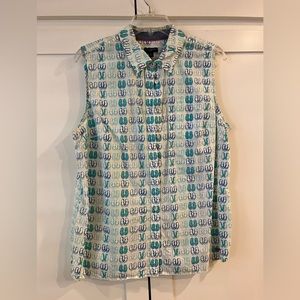 Cutest ever Talbots flip flop sleeveless top…cool cotton.